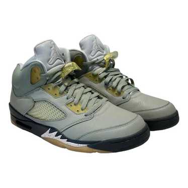 Jordan Air Jordan 5 leather high trainers