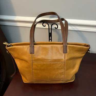 HOBO Cecily Leather Tote Honey Brown