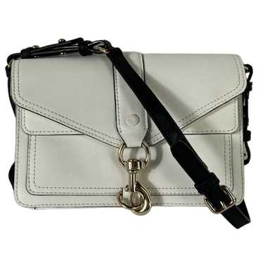 Rebecca Minkoff White Saffiano Leather Mini Moto … - image 1