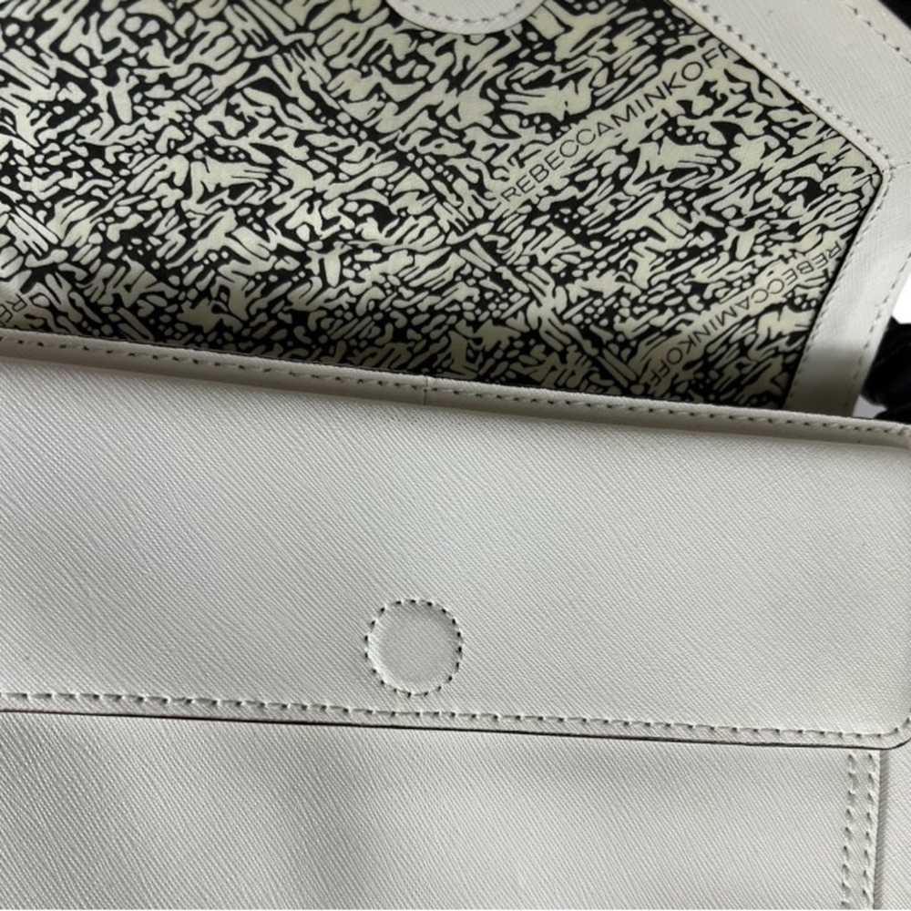 Rebecca Minkoff White Saffiano Leather Mini Moto … - image 4