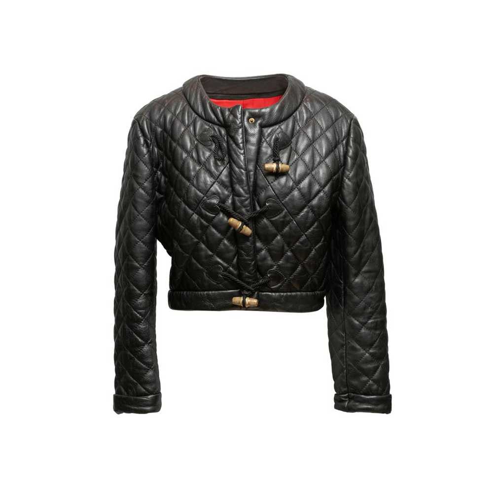 Moschino Leather biker jacket - image 2