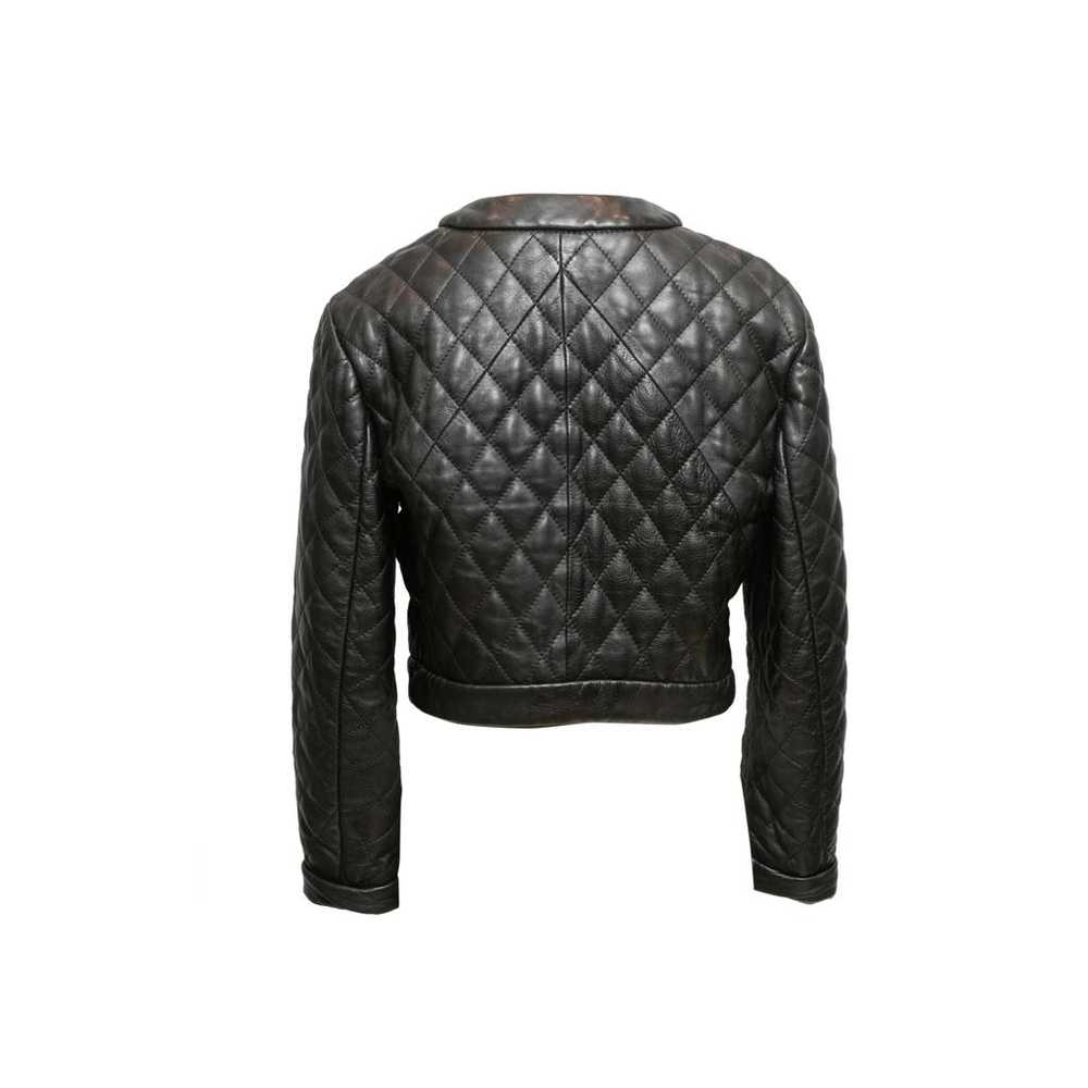 Moschino Leather biker jacket - image 4