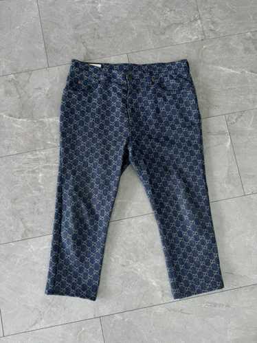 Gucci Gucci GG Monogram Indigo Denim Jeans