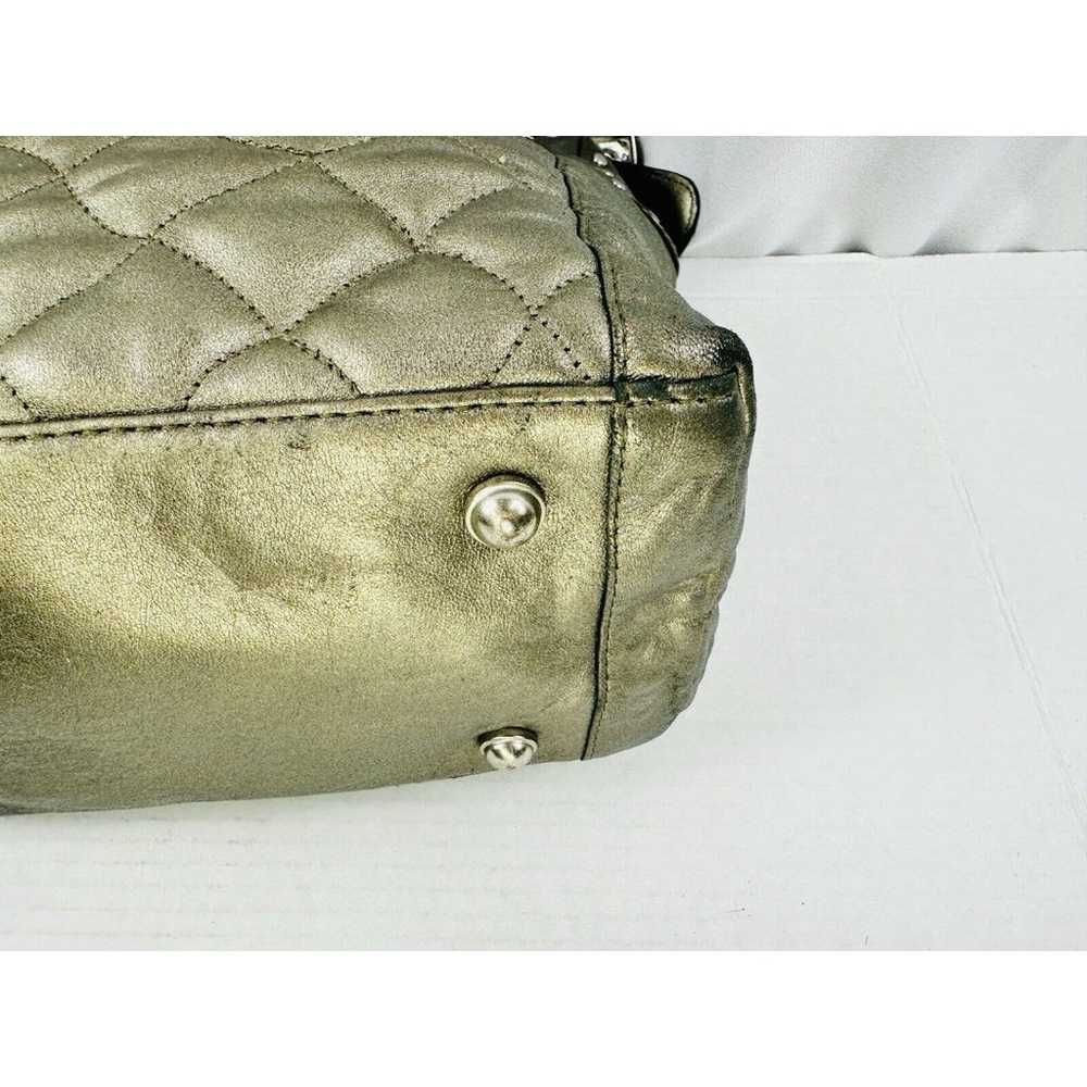 Carlos Falchi Designer Hobo Quilted Black Leather… - image 12