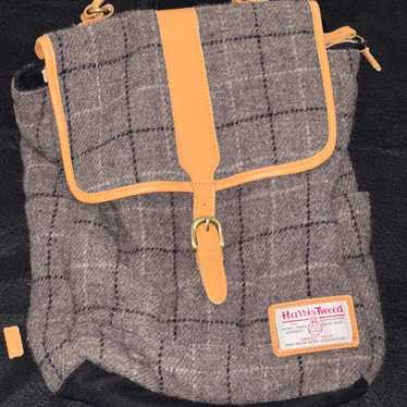 Harris Tweed Women's Backpack Bag Vintage Autumn - image 1