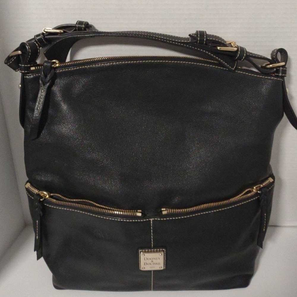 Dooney & Bourke Dillen Large Shoulder Hobo Black … - image 1