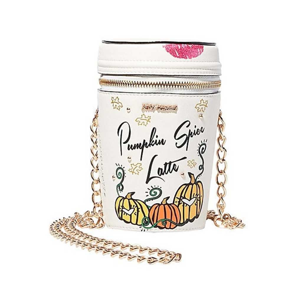 Betsey Johnson Pumpkin Spice Latte Purse - image 8