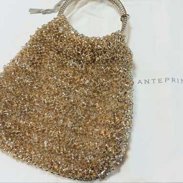 【ANTEPRIMA】 Wire Bag Round Shape Gold with Lining