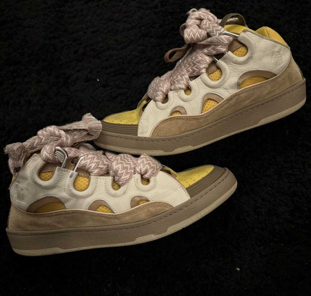 Lanvin LANVIN Curb Lace Sneaker Yellow - image 2