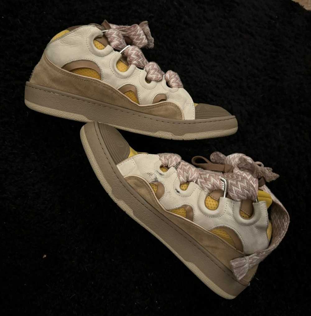 Lanvin LANVIN Curb Lace Sneaker Yellow - image 3