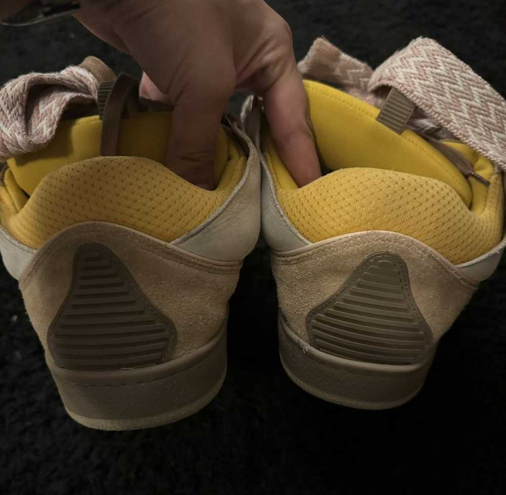 Lanvin LANVIN Curb Lace Sneaker Yellow - image 4