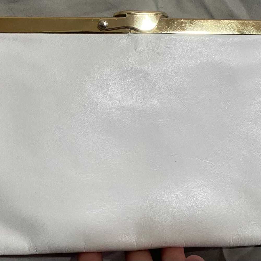 Never used Vintage 1960s genuine leather clutch - image 2