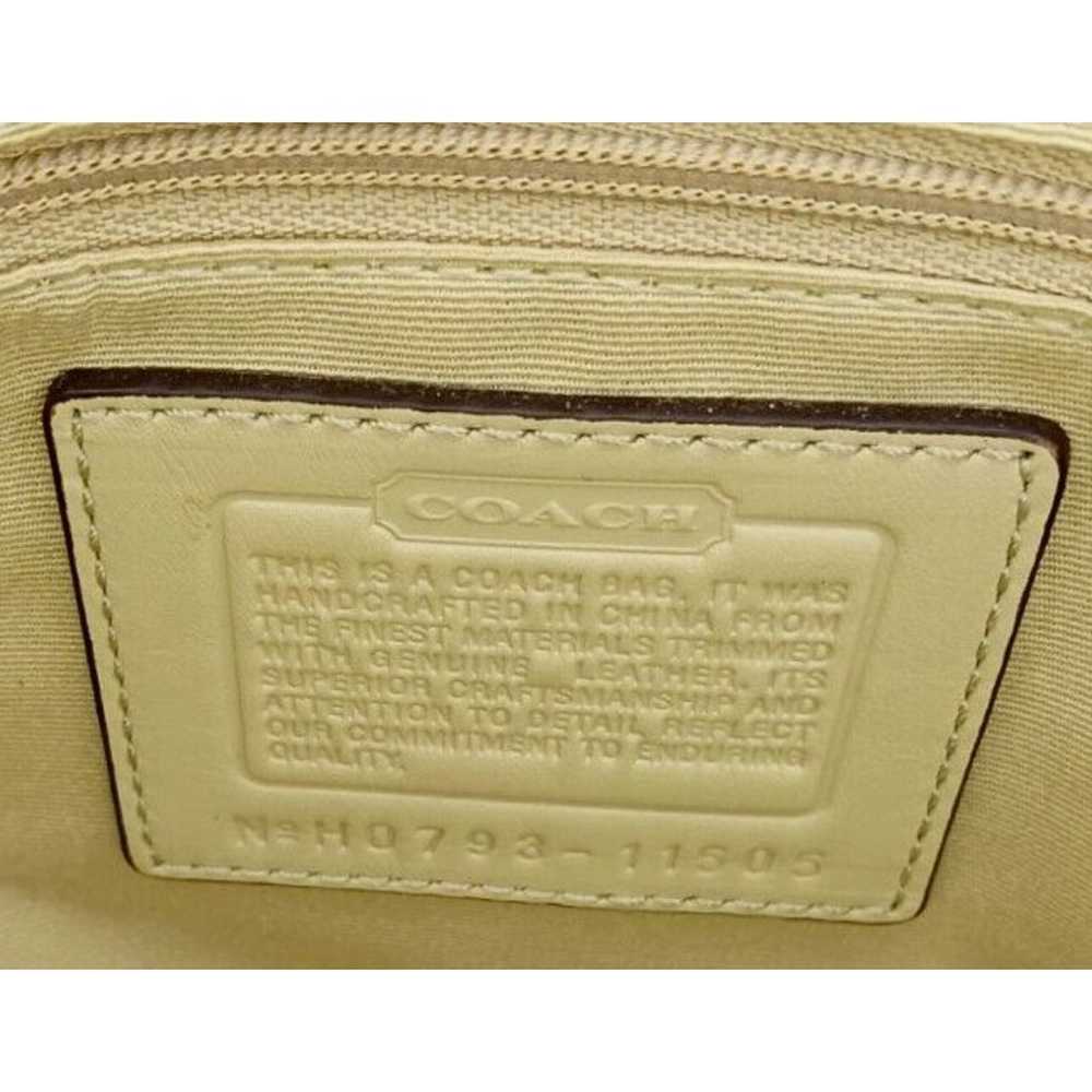 Coach Signature C Canvas Studded Tan & Gold Galle… - image 10