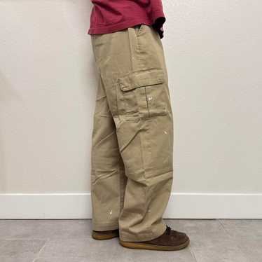 Reclaimed Baggy rep kap tan cargo pants