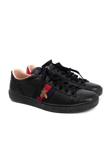 Managed by hewi Gucci Black Leather Ace Sneakers