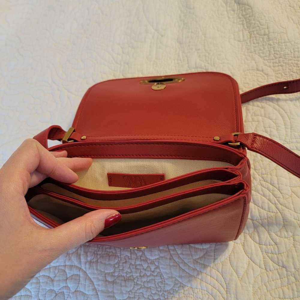 Zara leather cross-body bag, new - image 2