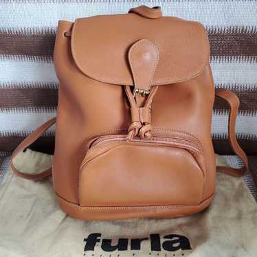 FURLA Leather Backpack Brown - image 1