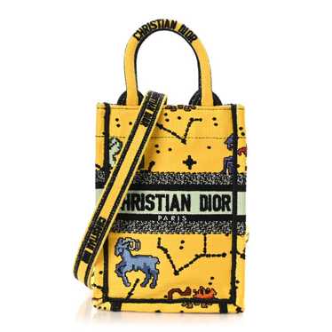 CHRISTIAN DIOR Canvas Embroidered Pixel Zodiac Mi… - image 1