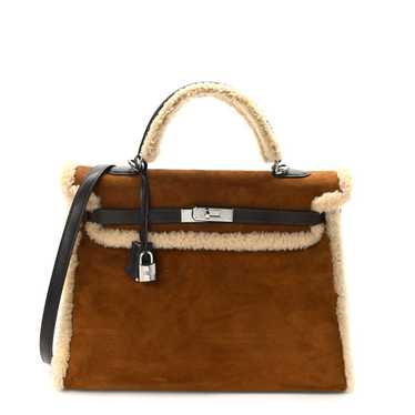 HERMES Veau Doblis Mouton Shearling Swift Teddy K… - image 1