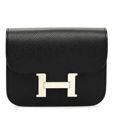 HERMES Epsom Constance Slim Wallet Black