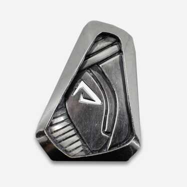 1950s Salvador Teran Sterling Silver Brooch | Mex… - image 1