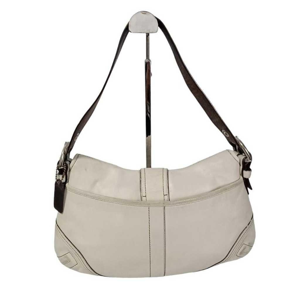 1256 COACH One Shoulder Bag Soho White 10192 - image 3