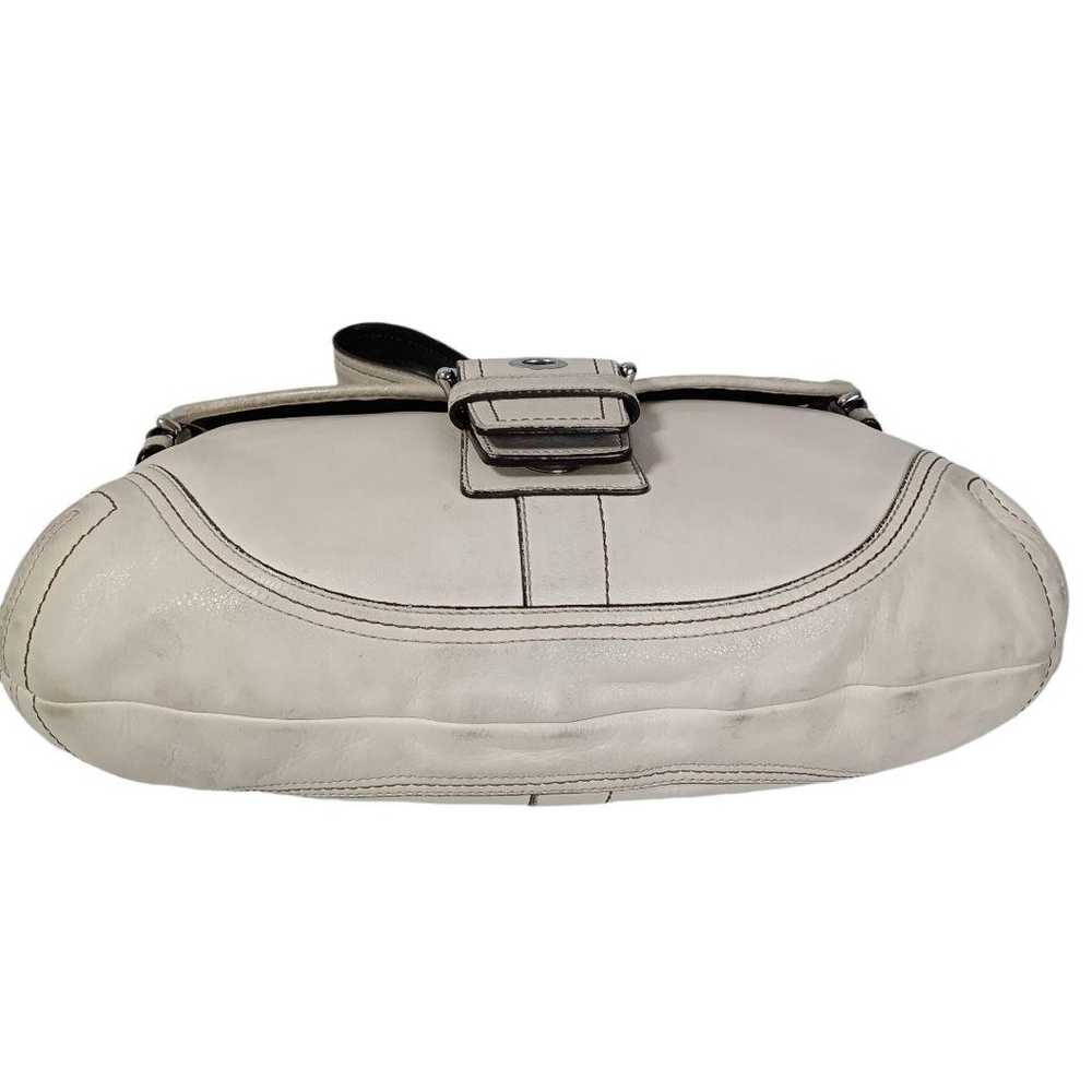 1256 COACH One Shoulder Bag Soho White 10192 - image 4