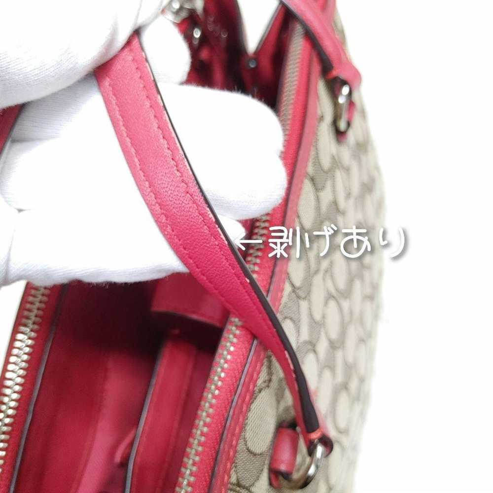 [COACH] Coach Handbag Canvas RED All-over Pattern… - image 11