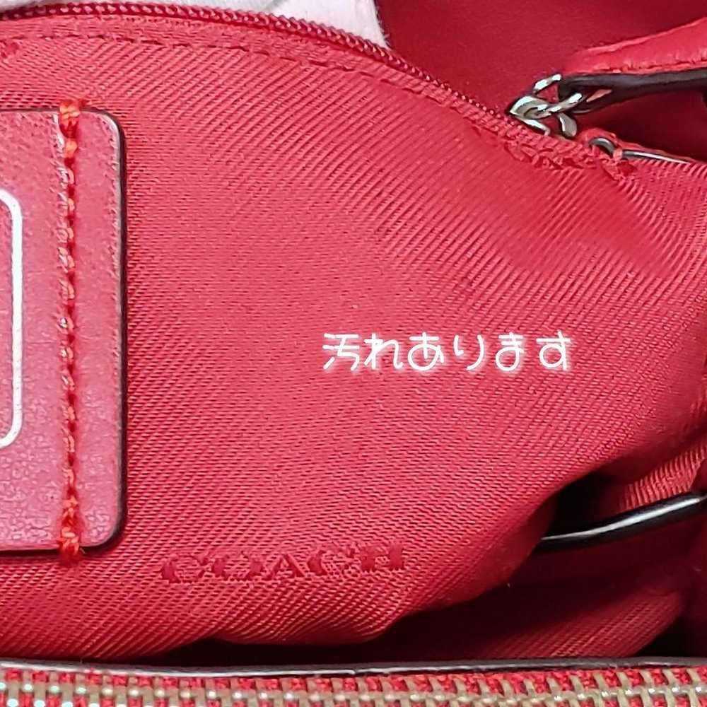 [COACH] Coach Handbag Canvas RED All-over Pattern… - image 12