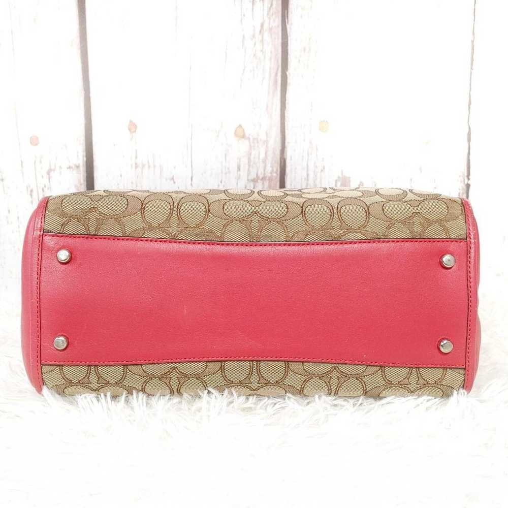 [COACH] Coach Handbag Canvas RED All-over Pattern… - image 6