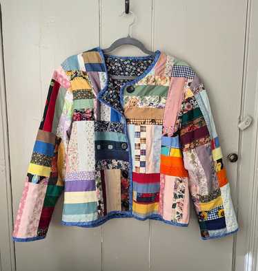 Random Vintage Patchwork Quilt Jacket (S) | Used,… - image 1