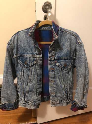 LEVI'S Vintage flannel lined denim jacket (M) |…