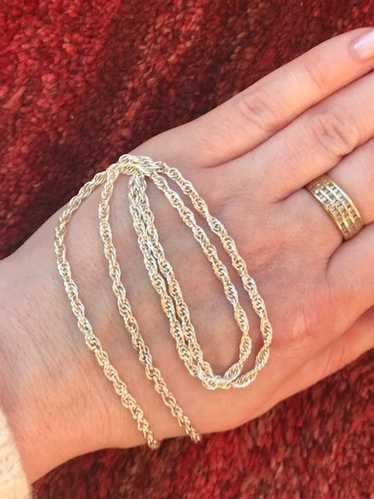 Milor Italian Silver Sterling silver 925 rope…