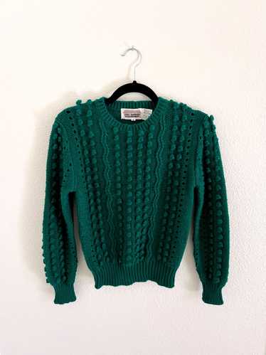 Vintage Green Popcorn Sweater (S) | Used,…