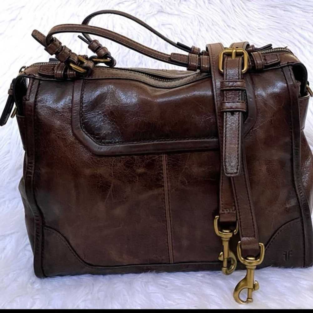 Frye soft, supple leather satchel with beautiful … - image 9