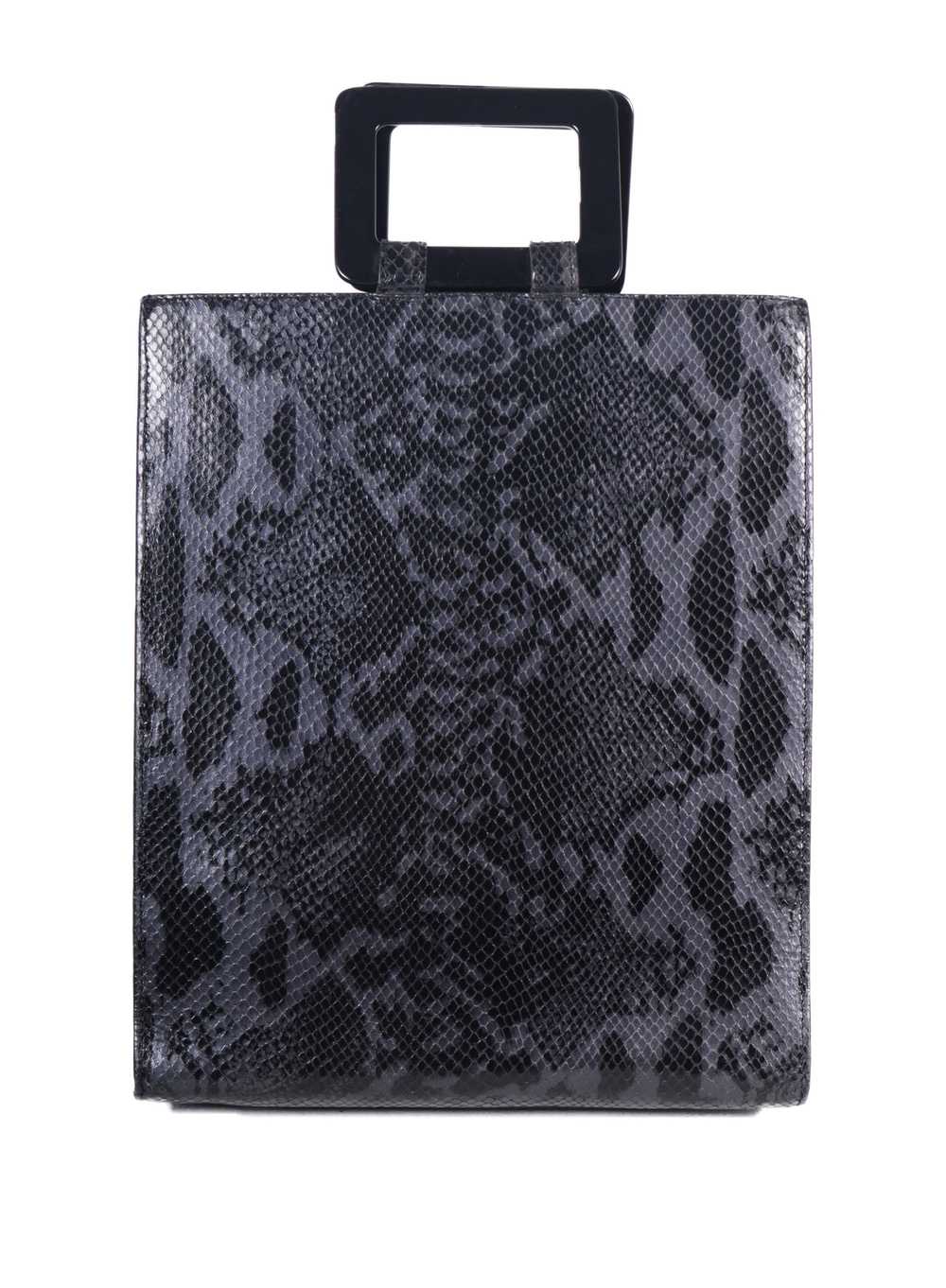 VTG YVES SAINT LAURENT PYTHON LEATHER BAG - image 4