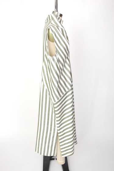 Zero + Maria Cornejo Asymmetrical Stripe Dress