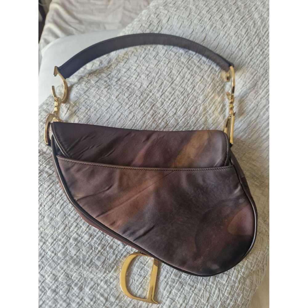 Dior Saddle Vintage cloth handbag - image 6