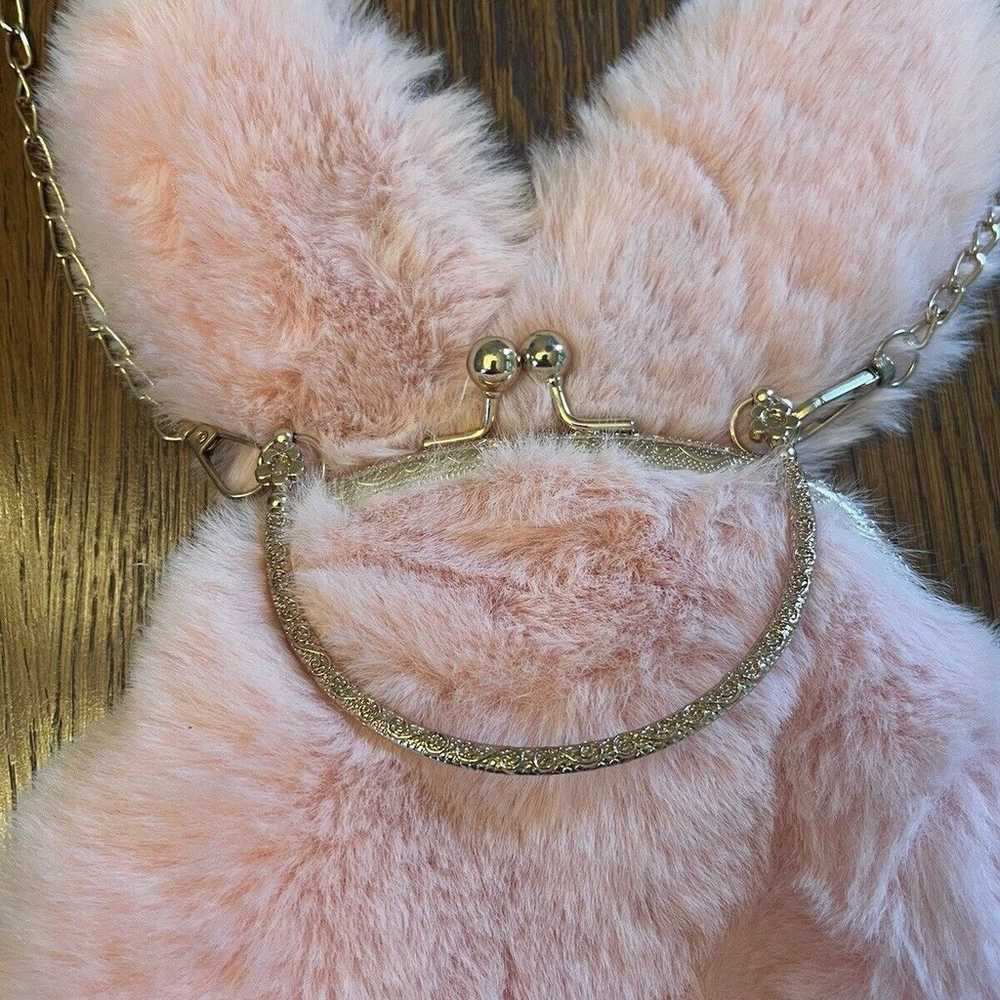 Women’s Bunny Rabbit Shaped Plush Crossbody Purse… - image 7