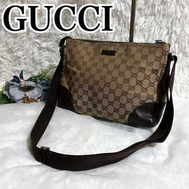 Gucci Shoulder Bag GG Canvas GG Pattern Vintage Sh