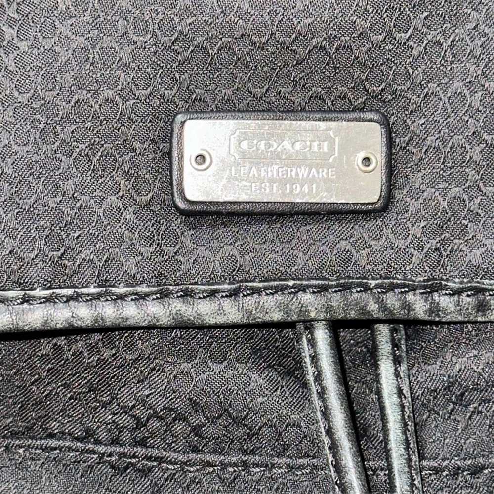 Coach Vintage Black Mini Logo Monogram Jacquard C… - image 9