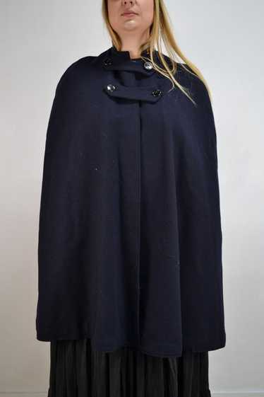 50's Navy Wool Nurse's Cape