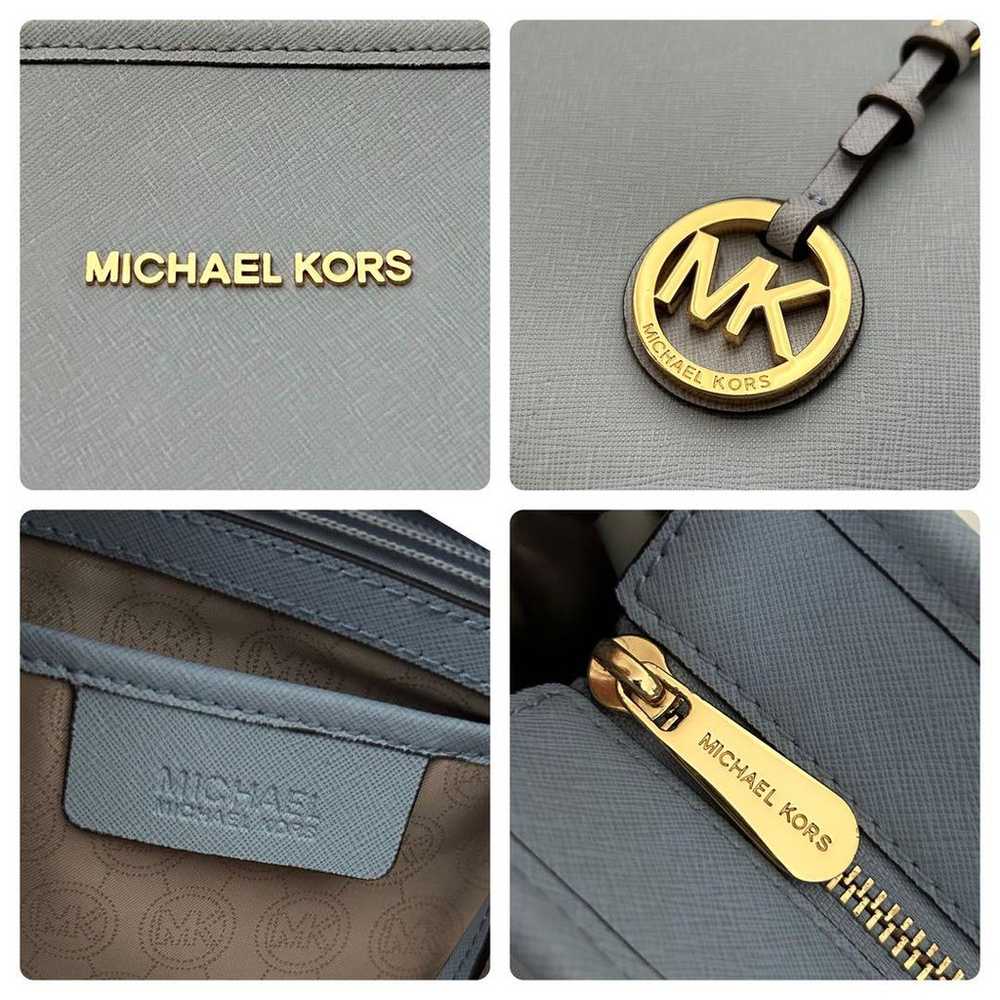 Michael Kors Tote Bag Shoulder Bag Leather Light … - image 9