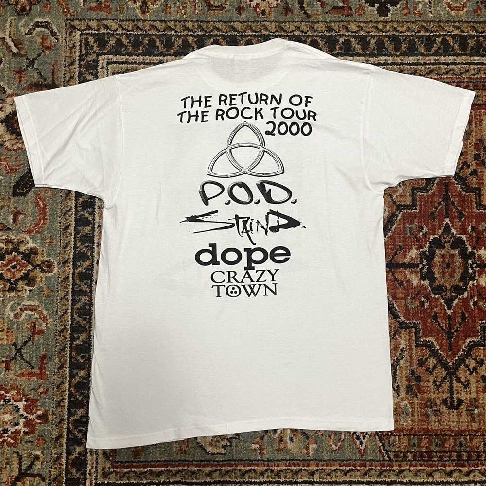 Band Tees × Vintage Staind Dope Crazy Town POD XL… - image 2