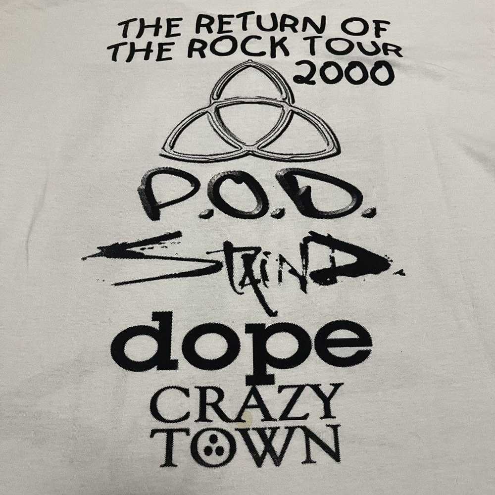 Band Tees × Vintage Staind Dope Crazy Town POD XL… - image 4