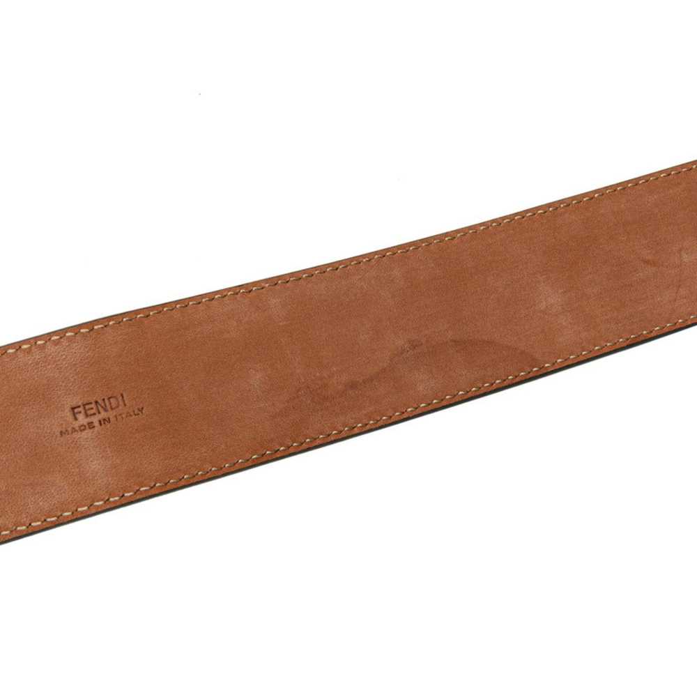 Fendi FENDI ZUCCA BELT 80/32 BROWN PVC WOMEN'S - image 6