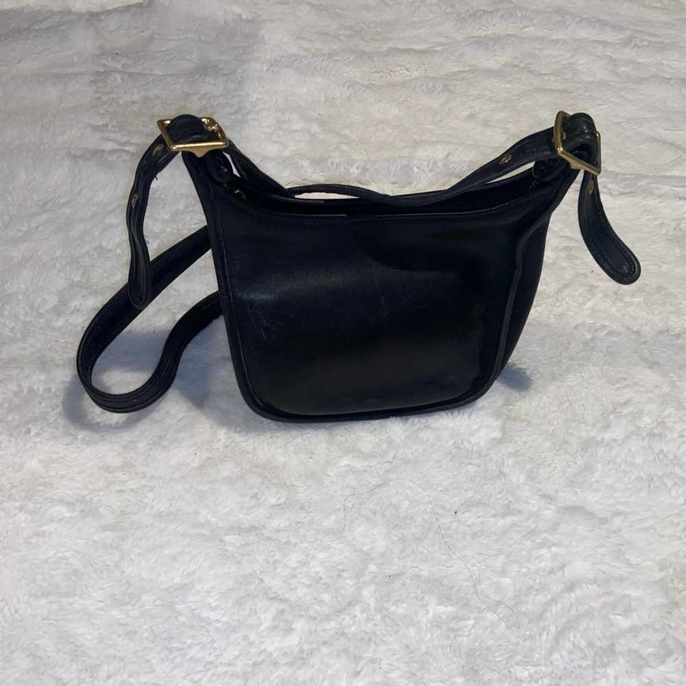 Vintage COACH Legacy Janice Black Leather Crossbo… - image 2