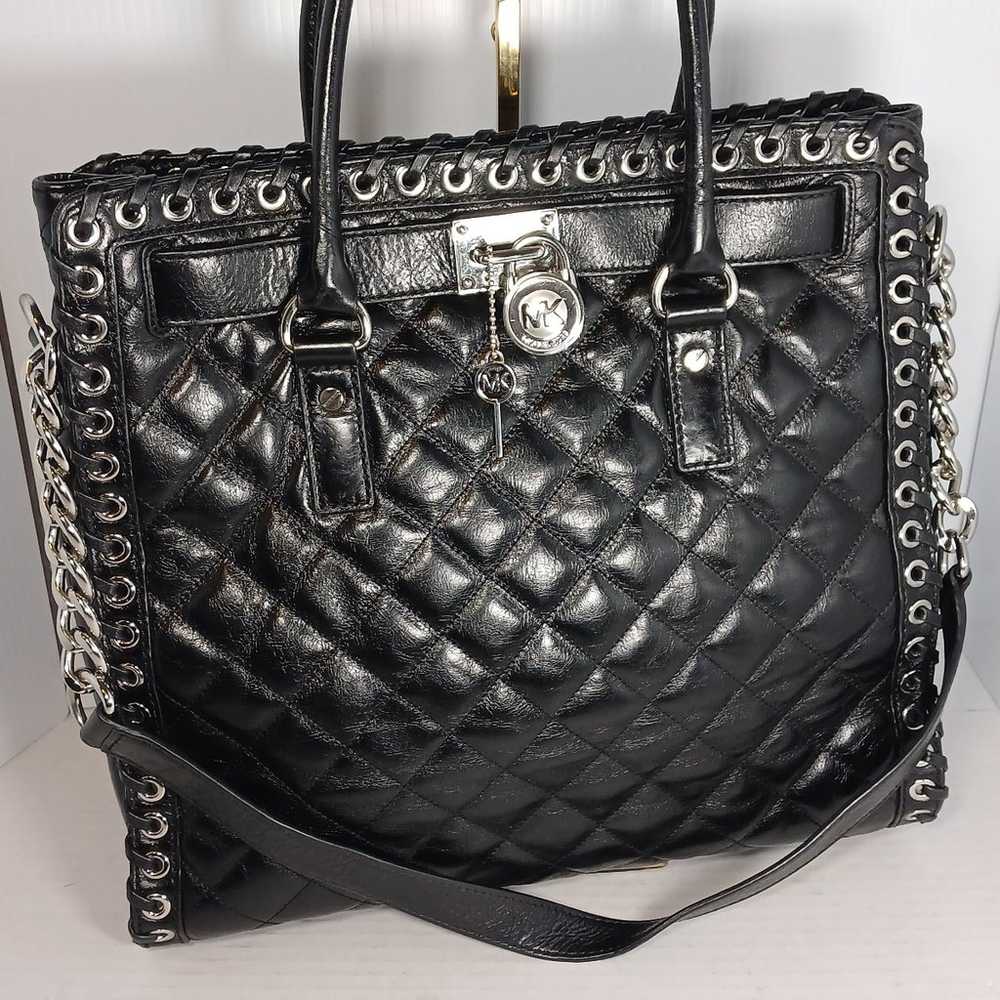 MICHAEL KORS “Hippie Grommet Hamilton LG NS Black… - image 1