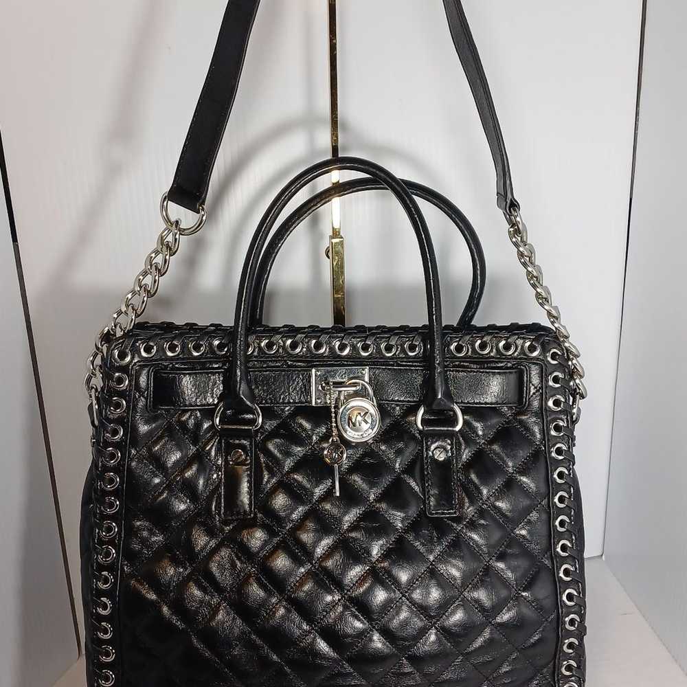 MICHAEL KORS “Hippie Grommet Hamilton LG NS Black… - image 2