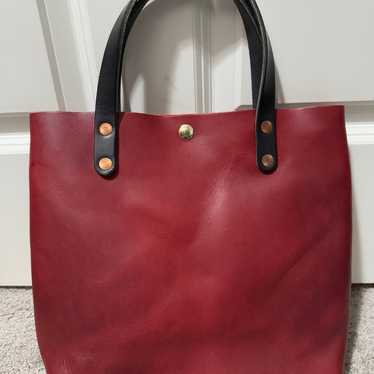 KMM&Co Horween London Bus Red Mini Tote - image 1